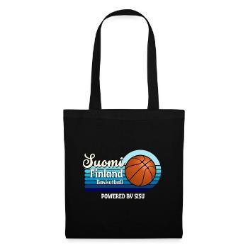Suomi Finnland Basketball - Stoffbeutel - Schwarz - Vorne