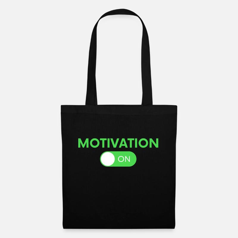 Motivation ON - Tote Bag - black