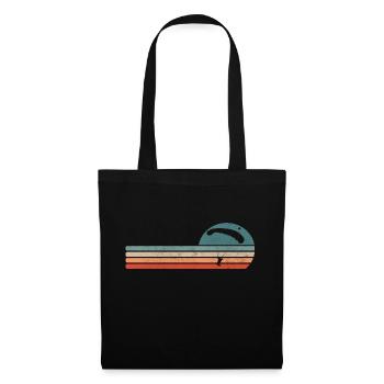 Parachutist Parachute Retro Gift - Tote Bag - black - Front