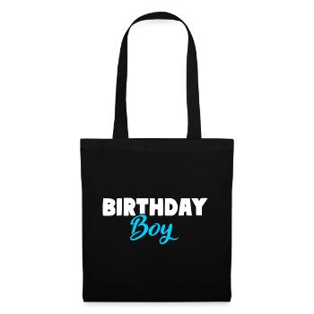 Birthday Boy Jungen Geburtstag - Stoffbeutel - Schwarz - Vorne