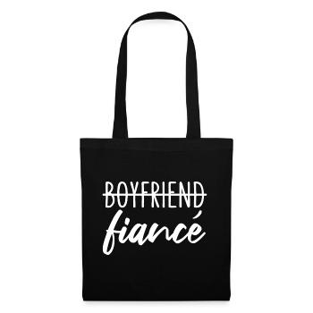 Boyfriend Fiancé Fiancé Engagement - Sac en tissu - noir - Devant