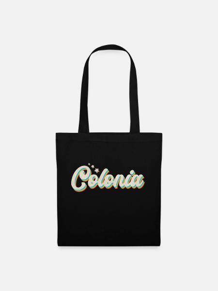Köln, Colonia, Vintage - Stoffbeutel - Schwarz