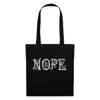 NOPE - sei kein ja-Sager! - Stoffbeutel - Schwarz - Vorne