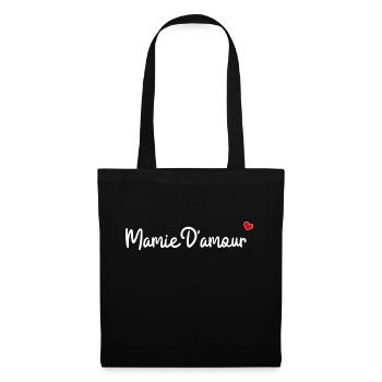 Mamie d'amour - Sac en tissu - noir - Devant