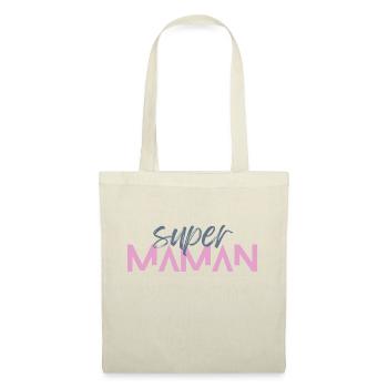Super Maman - Sac en tissu - nature - Devant