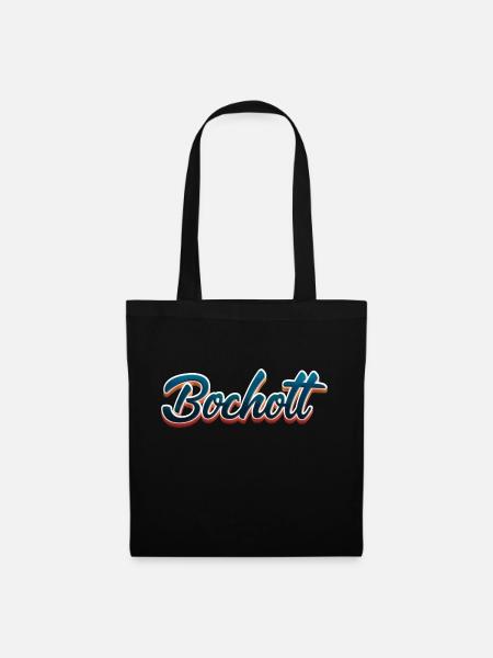 Bocholt 3D Schrift - Stoffbeutel - Schwarz