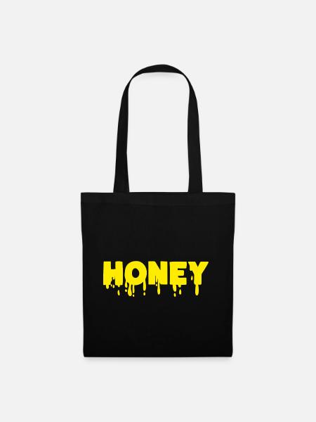 Honey - Stoffbeutel - Schwarz
