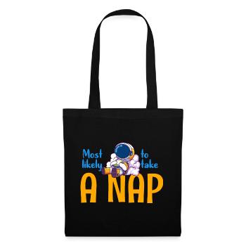 Most Likely to Take a Nap - Tote Bag - black - Front