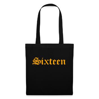 Cadeau de 16e anniversaire 16 ans seize - Sac en tissu - noir - Devant