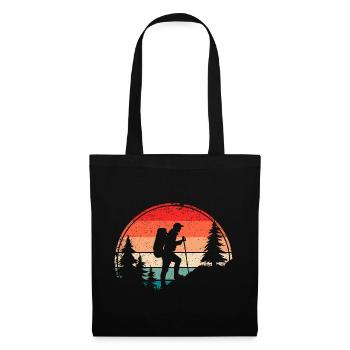 Adventure Hiking Outdoor Backpacking Hiker - Tote Bag - black - Front