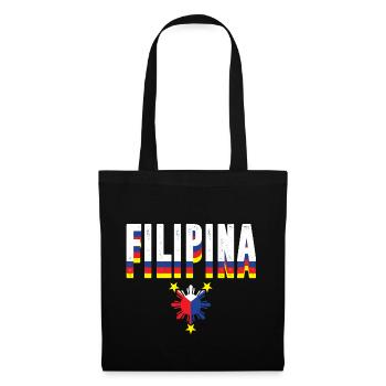 Filipina Flag Philippines Manila Filipino GIft - Tote Bag - black - Front