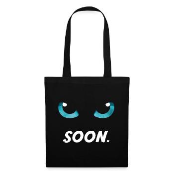 Cat Eyes Blue Soon - Tote Bag - black - Front