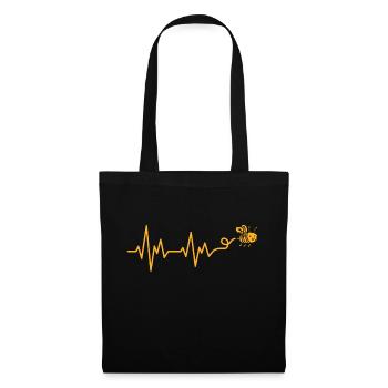Beekeeper Heartbeat Beekeeping ECG Honey Bees - Tote Bag - black - Front