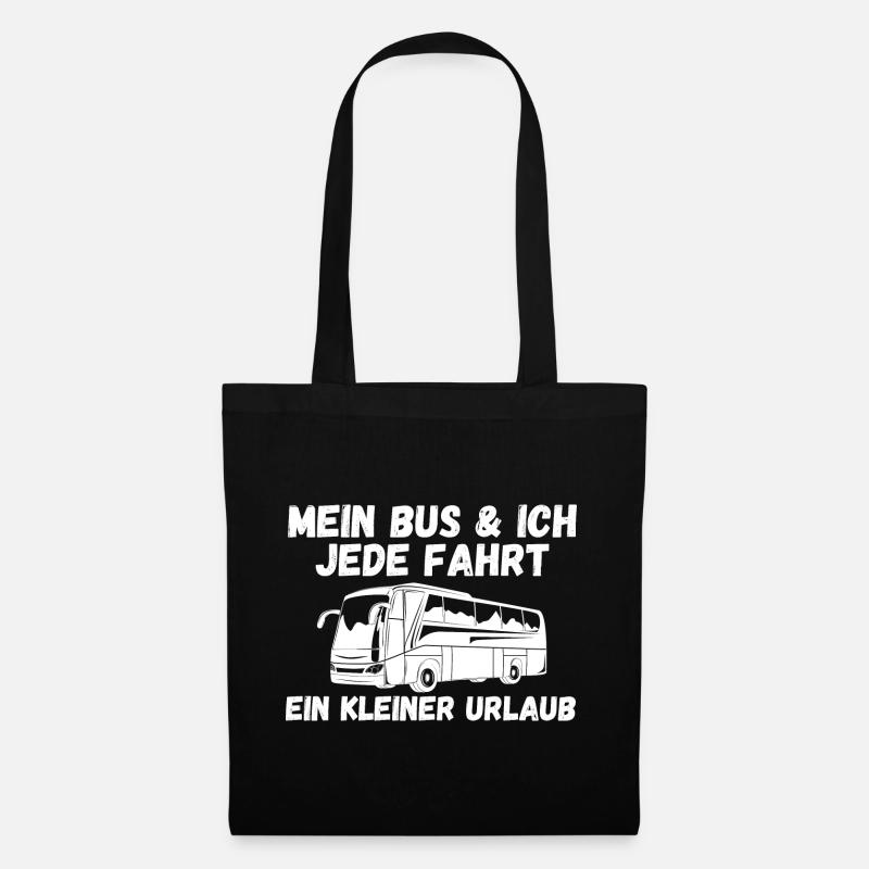 Bus Busfahrer - Stoffbeutel - Schwarz