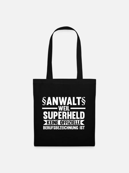 Jurist Anwalt - Stoffbeutel - Schwarz