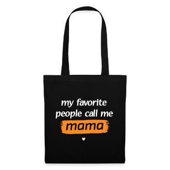 Lässiges Mama Zitat T-Shirt Design - Stoffbeutel - Schwarz - Vorne