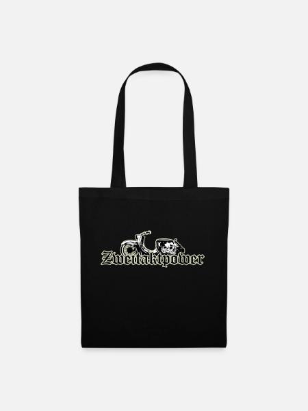 Schwalbe (Zweitaktpower) // Illustration - Stoffbeutel - Schwarz