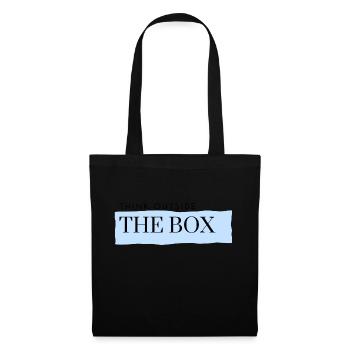 think outside the box - blue - Tote Bag - black - Front
