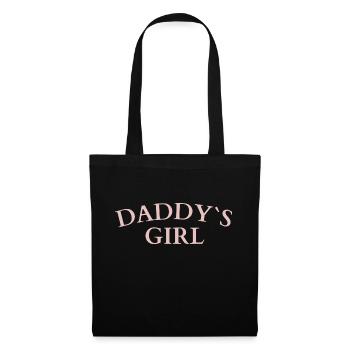 Daddy`s Girl - Stoffbeutel - Schwarz - Vorne
