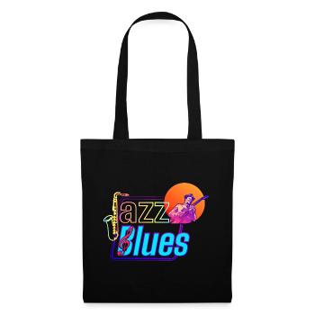 Musique Jazz et Blues | Ressentez la musique - Sac en tissu - noir - Devant