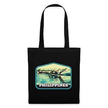 Pêche authentique aux Philippines - Sac en tissu - noir - Devant