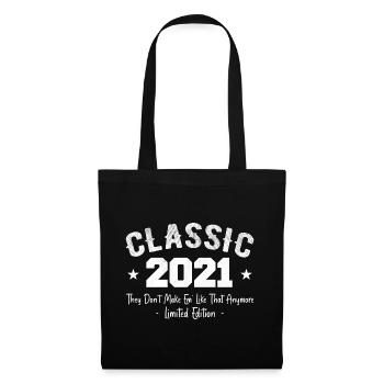 Born 2021 Vintage Classic Anniversary Gift 2021 - Tote Bag - black - Front