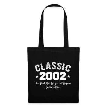 Né 2002 Vintage Cadeau Anniversaire Classic 2002 - Sac en tissu - noir - Devant