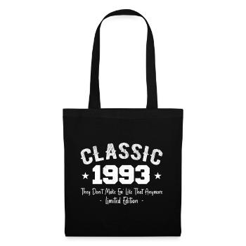 Né 1993 Vintage Cadeau Anniversaire Classic 1993 - Sac en tissu - noir - Devant