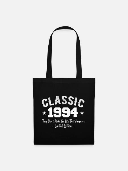 Jahrgang 1994 Vintage Classic Jubiläumsgeschenk 1994 - Stoffbeutel - Schwarz