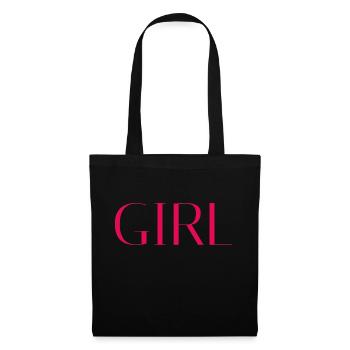 FILLE - Sac en tissu - noir - Devant
