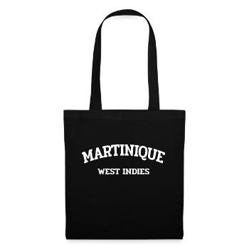 Martinique - Fort-de-France - Antilles Caraïbes - Sac en tissu - noir - Devant