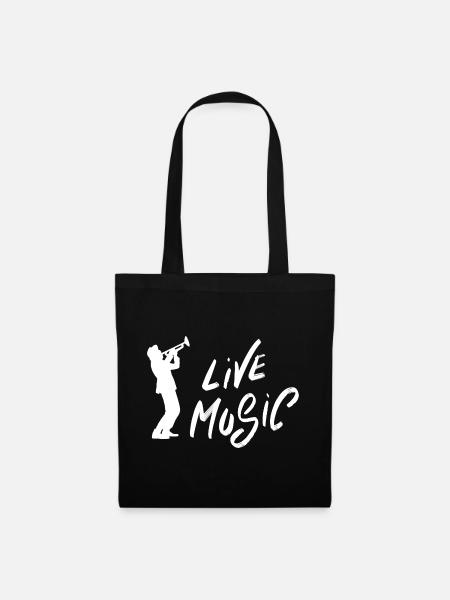 Liebhaber von Live-Musik - Stoffbeutel - Schwarz