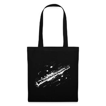 Flûte Street Art - Sac en tissu - noir - Devant