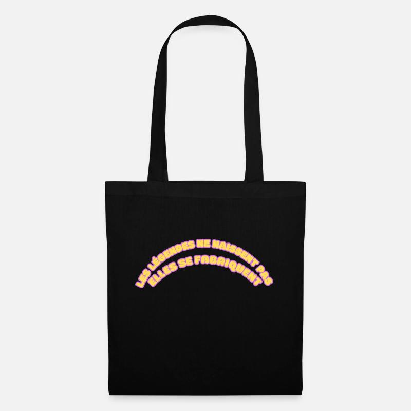 Legends are not born - Tote Bag - black