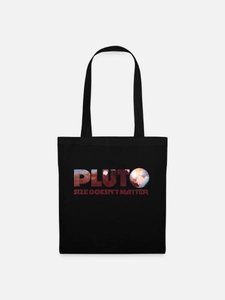 Ich liebe Pluto - Stoffbeutel - Schwarz