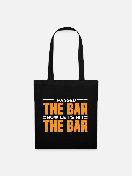 I Passed The Bar Now Let's Hit The Bar 7 - Stoffbeutel - Schwarz