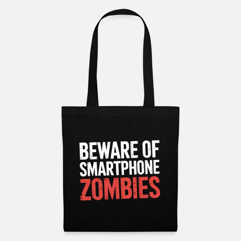 Beware Of Smartphone Zombies 7 - Stoffbeutel - Schwarz