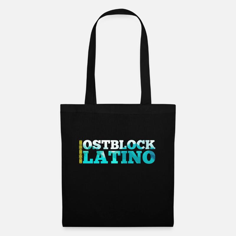 Ostblock Latino Kasache Kasachstan Geschenk - Stoffbeutel - Schwarz