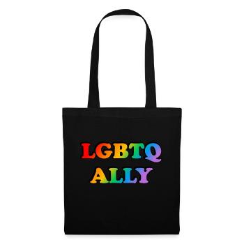 LGBTQ ally - Tote Bag - black - Front