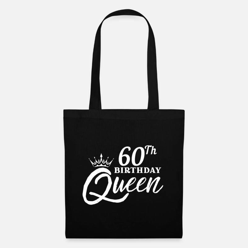 60th birthday queen - Tote Bag - black