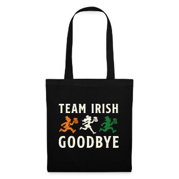 Team Irish Abschied St. Patrick's Day - Stoffbeutel - Schwarz - Vorne