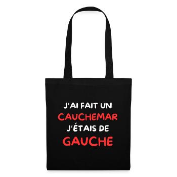 France I HAD a nightmare I was on the left - Tote Bag - black - Front
