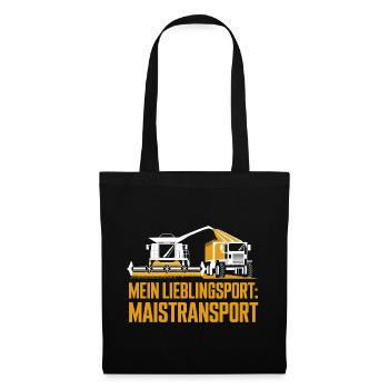  Mein Lieblingssport Maistransport Maishäcksler - Stoffbeutel - Schwarz - Vorne