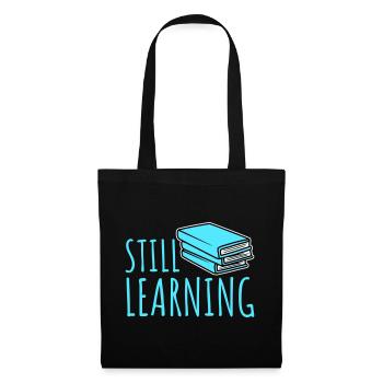 Toujours en apprentissage, progression, motivation des élèves - Sac en tissu - noir - Devant