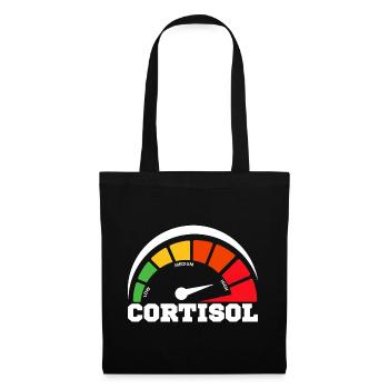 Funny Low cortisol Hilarious Stress Free Cortisol - Tote Bag - black - Front