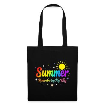 L’été se souvenant de mon pourquoi - Sac en tissu - noir - Devant