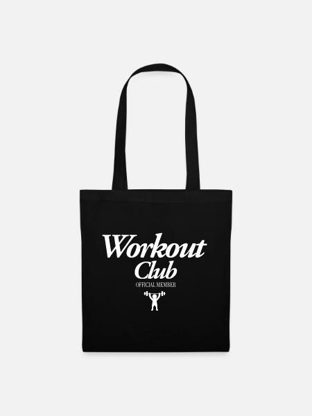 Workout Club - Stoffbeutel - Schwarz