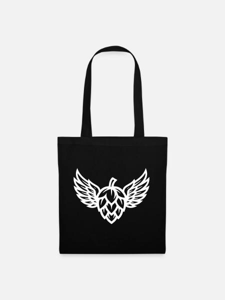 Hopfen Symbol - Stoffbeutel - Schwarz