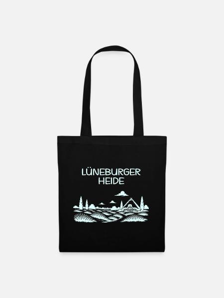Lüneburger Heide - Stoffbeutel - Schwarz