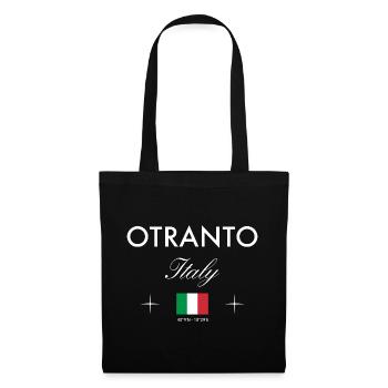 Otranto Italy Coordinates Travel Souvenir - Tote Bag - black - Front